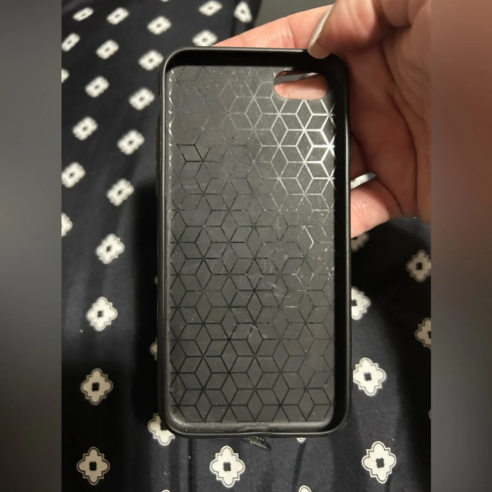 💰2/$10 iPhone 7/8/SE (2020) black rubber cell phone case